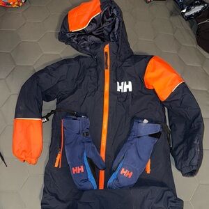 Helly hansen one piece snowsuit with mittens
